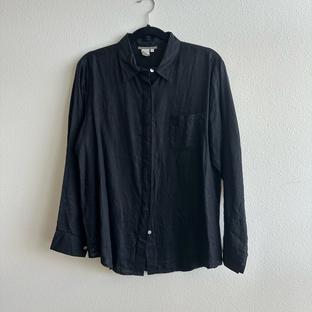 100% Linen ladies button up
